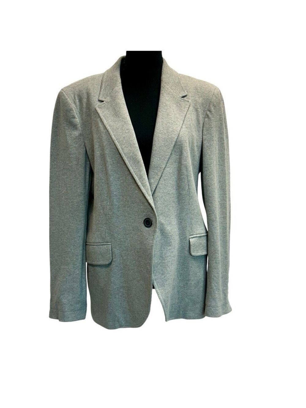 Zara Gray oversized single breasted blazer jacket Sz XL